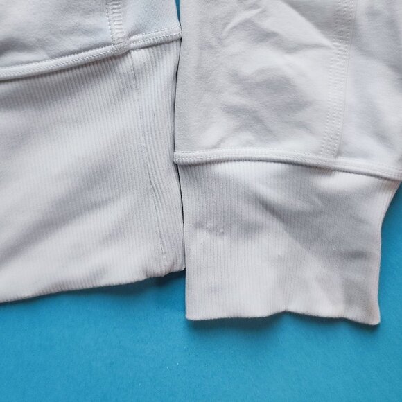Lululemon light jacket active wear women's size 8 white and off white full zip - Picture 11 of 13